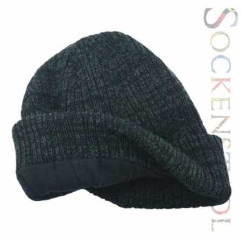 Herren Beanie | anthrazit-melange